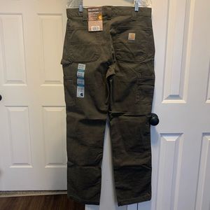 Washed twill dungaree relaxed fit Carhartt pants B324-DFE